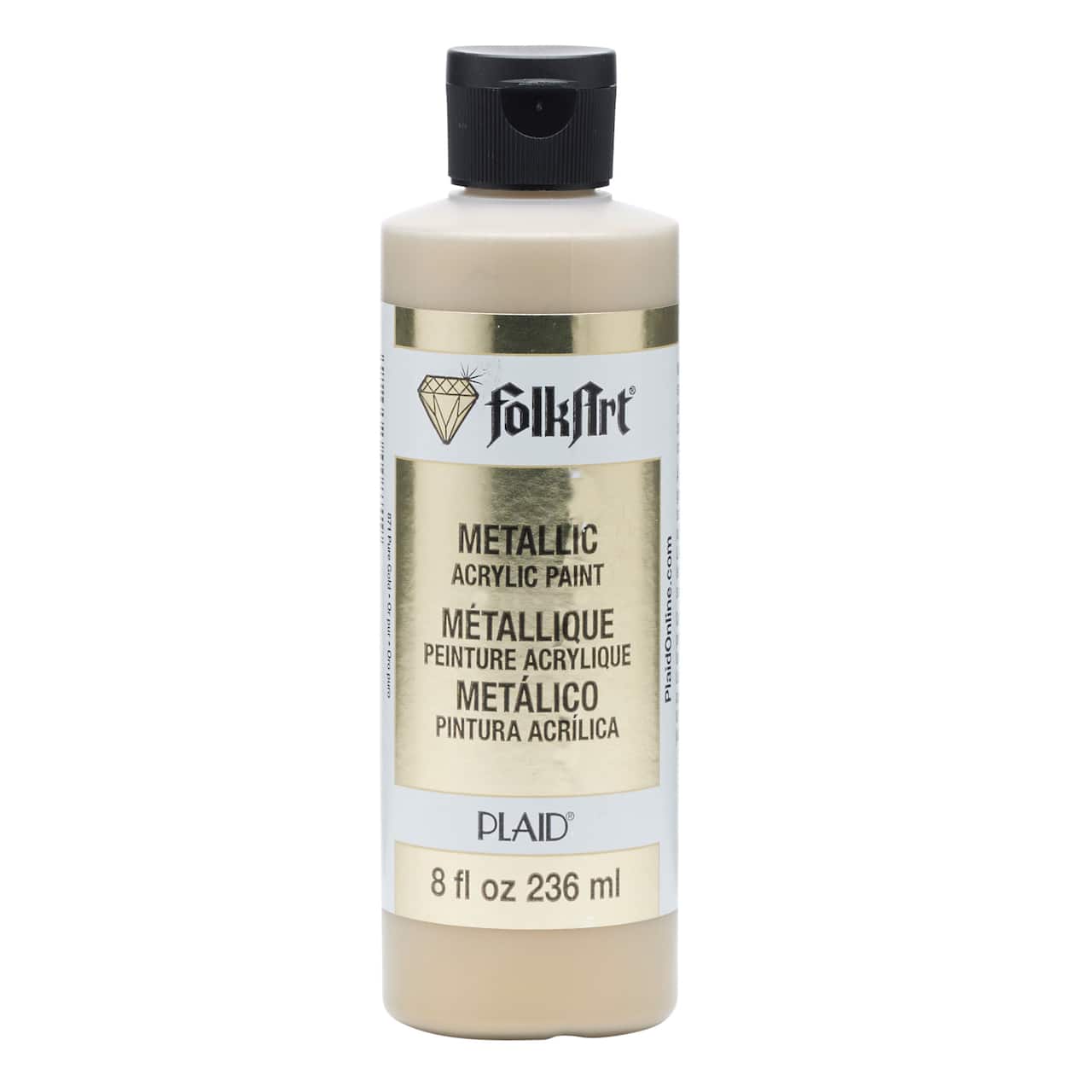 12 Pack: FolkArt® Metallic Acrylic Paint, 8 oz.